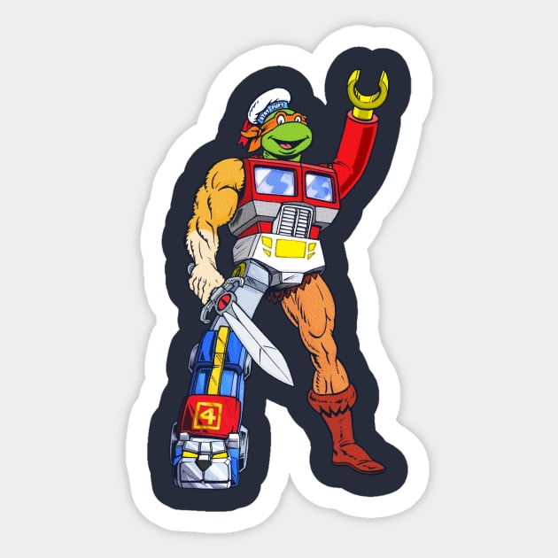 80s toys Amalgamation Man Sticker by RynoArts